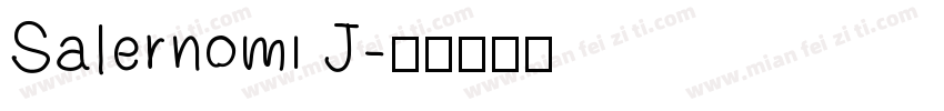 Salernomi J字体转换